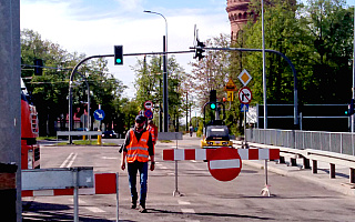 Zamknięto wiadukt w centrum Olsztyna. Część autobusów jeździ zmienioną trasą